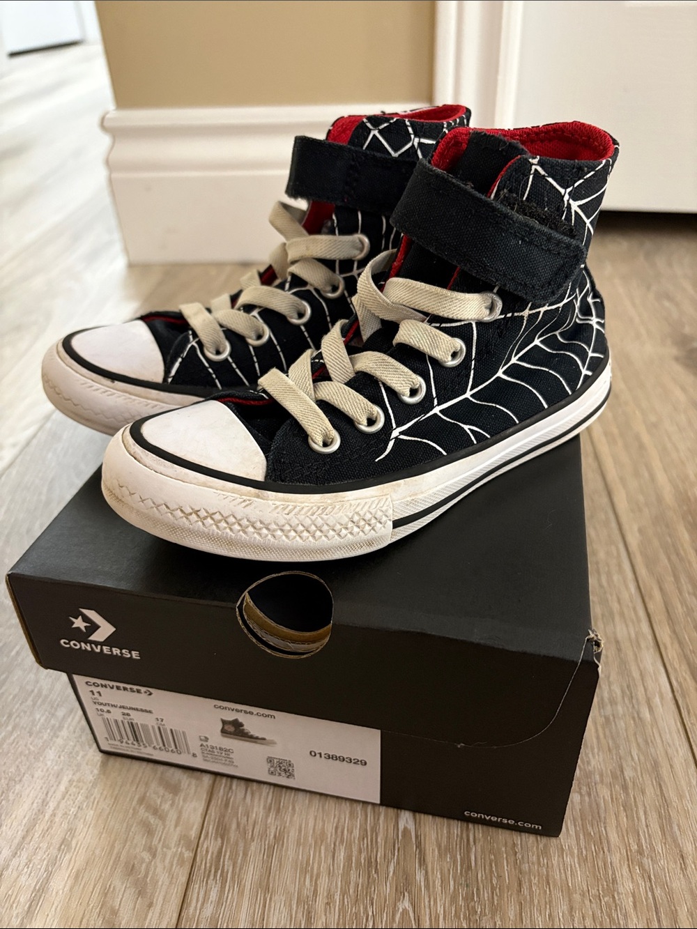 Converse spider web high tops